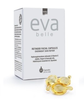 EVA BELLE Retinoid Facial Capsules Αντιγηραντικές Κάψουλες Ρετινοειδούς Νέας Γενιάς για Πρόσωπο - Λαιμό 32caps x 9.6ml