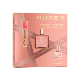 Nuxe XMAS PROMO 2025 с Huile Prodigieuse Or Florale 50 мл, изпълващ серум за устни 8 мл и Huile Prodigieuse Florale 10 мл