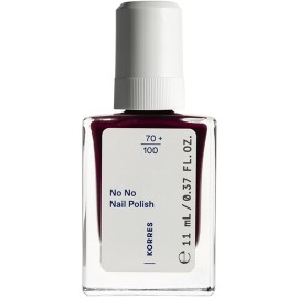 Korres No No Nail Polish 59 Burgundy Red Βερνίκι Νυχιών Μακράς Διαρκείας με Λάδι Αμυγδάλου 11ml