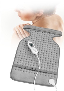 Norditalia Heating Pad Back & Neck Super Soft Ηλεκτρική Θερμοφόρα Αυχένα - Πλάτης Γκρι 63x42εκ 1τμχ