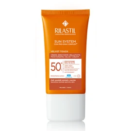 Rilastil System Velvet Cream Слънцезащитен тънък крем за лице SPF50+ 50 мл
