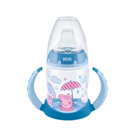 Nuk Εκπαιδευτικό Μπιμπερό με Λαβές First Choice 6-18m Peppa Pig Μπλε 150ml 10.743.060