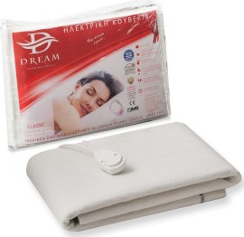 Dream Classic Μονό Ηλεκτρικό Υπόστρωμα - Κουβέρτα Λευκό 120W 75x155εκ