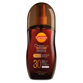 Carroten Omega Care Tan & Protect Αδιάβροχο Αντηλιακό Λάδι Μαυρίσματος για το Σώμα SPF30 σε Spray 20ml