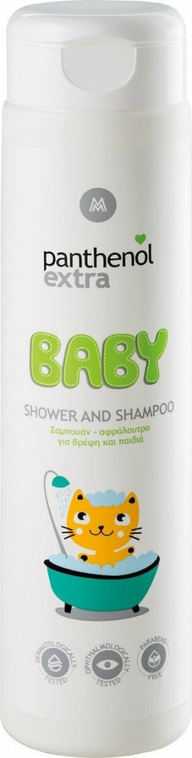 Panthenol Extra Baby Shower & Shampoo με Χαμομήλι για Βρέφη και Παιδιά 300ml