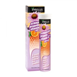InoPlus Echinacea, Vit C & Propolis - Εχινάκεια, Βιταμίνη C & Πρόπολη 20eff.tabs+ 4 Δώρο