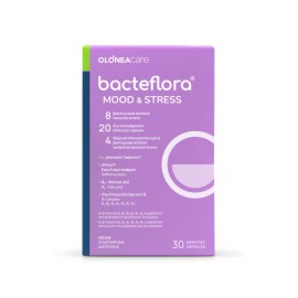 Bacteflora Mood & Stress Συμπλήρωμα για τη Διαχείριση του Άγχους και τη Διάθεσης με 20δις Προβιοτικά 30caps