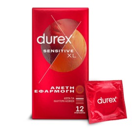Durex Sensitive XL Μεγάλα και Λεπτά για Ανετη Εφαρμογή 12τμχ