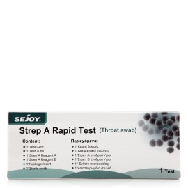 Sejoy A Rapid Test, Τεστ Ταχείας Ανίχνευσης Στρεπτόκοκκου Α 1τμχ