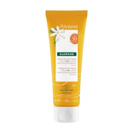 Klorane Polysianes Αντηλιακή Κρέμα Προσώπου με Βιολογικό Tamanu & Monoi SPF30 50ml