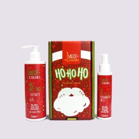 ALOE+COLORS Christmas Ho Ho Ho Gift Set Hair Body Mist & Shower Gel
