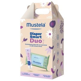 Mustela Promo Pack 2026 Diaper Smart Duo με Κρέμα Αλλαγής Πάνας 123 Vitamin Barrier Cream 50ml + Μωρομάντηλα Καθαρισμού 60τμχ