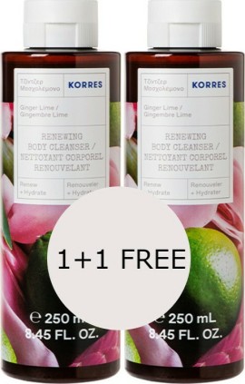 Korres Ginger Lime Αφρόλουτρο 1+1 ΔΩΡΟ 2x250ml