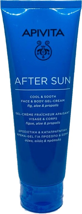 Apivita After Sun Δροσιστική Κρέμα Gel Για Πρόσωπο & Σώμα Με Σύκο, Αλόη και Πρόπολη 200ml