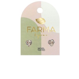 Farma Bijoux Υποαλλεργικά Σκουλαρίκια Κρύσταλλα Καρδιές 5mm BE30C01 1 Ζευγάρι