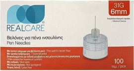 Real Care Βελόνες Ινσουλίνης 31G 6mm 100τμχ