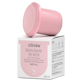 Clinea Gluta-spots Be Gone Refill, 24ωρη Κρέμα Προσώπου κατά των Σκούρων Κηλίδων και της Υπερμελάγχρωσης 50ml