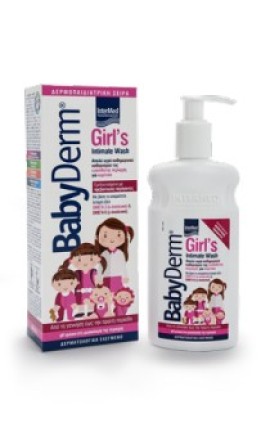 Интимен душ гел BabyDerm за момичета 300 мл
