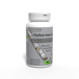 Vitamain Psyllium Husk Fiber 500mg, Ψύλλιο 90caps