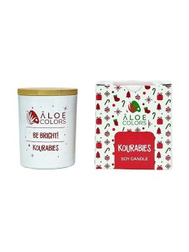 Aloe+Colors KOURABIES Αρωματικό Κερί Σόγιας σε Βάζο 150gr