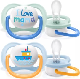 Avent Ultra Air Happy Πιπίλα 0-6m Γαλάζιο 2τμχ SCF080/01