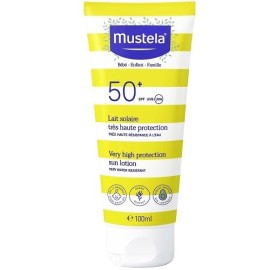 Mustela Very High Protection Sun Lotion SPF50+ Αδιάβροχο Παιδικό Αντηλιακό για Πρόσωπο & Σώμα 100ml