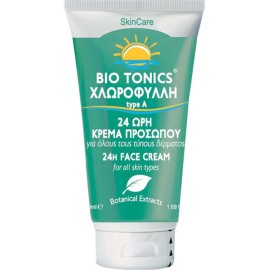 Bio Tonics Chlorophyll Rich Formula Cream, 24ωρη Ενυδατική Κρέμα Προσώπου Ημέρας με Χλωροφύλλη 50ml