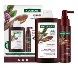 KLORANE Promo 2025 με Quinine Anti-Hair Loss Serum 100ml & ΔΩΡΟ Shampoo Quinine Anti-Hair Loss Σαμπουάν Kατά Tης Τριχόπτωσης 200ml