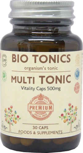 Bio Tonics Multi Tonic Мултивитаминна формула за тонизиране и енергия 30 капсули