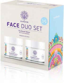 Garden PROMO PACK 1+1 Face Duo Set No2 Eνυδατική Kρέμα με Λευκό Νούφαρο για Πρόσωπο & Μάτια 2x50ml