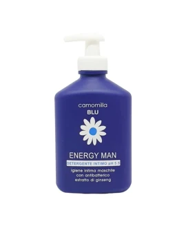 Camomilla Blu Energy Man pH 5.5 Почистващ лосион за чувствителни зони за мъже с лайка 300 мл