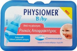 Physiomer Baby Extra Soft Ρινικός Αποφρακτήρας & 5 Προστατευτικά Φίλτρα