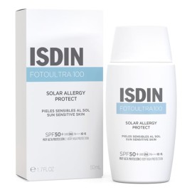 ISDIN Fotoultra 100 Solar Allergy Protect SPF50+ Αντηλιακό Προσώπου Κατάλληλο για Επιδερμίδες με Ευαισθησία στον Ήλιο 50ml