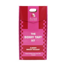 Aloe Colors XMAS PROMO 2025 The Berry Tart Set με Berry Xmas Shower Gel Αφρόλουτρο Σώματος 200ml, Body Lotion Ενυδατικό Γαλάκτωμα Σώματος 120ml & Δώρο Χριστουγεννιάτικο Στολίδι 1τεμ