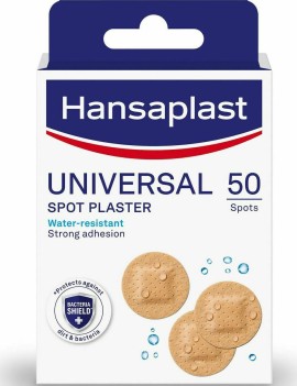 Hansaplast Αδιάβροχα Στρόγγυλα Αυτοκόλλητα Επιθέματα Univesal Spot Plaster 50τμχ