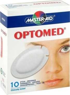 Master Aid Optomed Αυτοκόλλητα Οφθαλμικά Επιθέματα σε Λευκό χρώμα 96x66mm 10τμχ
