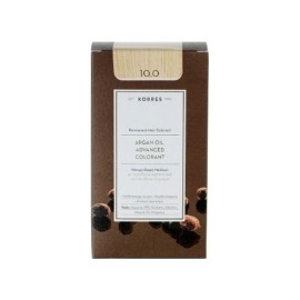 Korres Argan Oil Advanced Colorant Βαφή Μαλλιών 10.0 Ξανθό Πλατίνας Φυσικό 145ml Korres