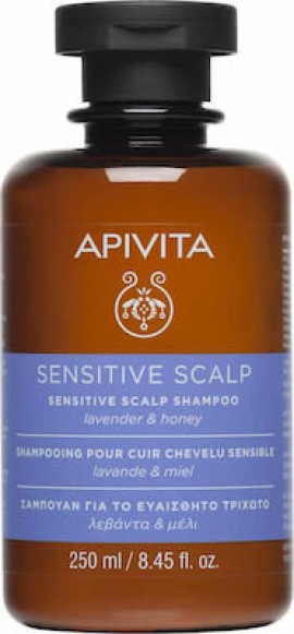 Apivita Holistic Hair Care Sensitive Scalp Shampoo with Lavender & Honey 250ml