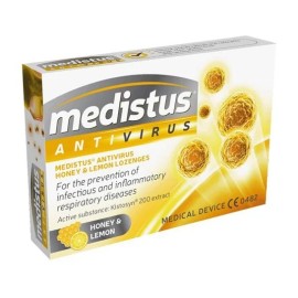 Medicair Medistus Antivirus με Γεύση Μέλι & Λεμόνι 10 παστίλιες
