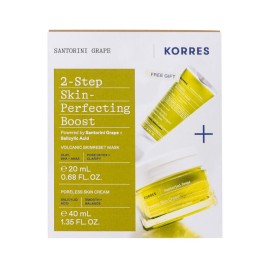 KKorres Promo 2024 Santorini Grape 2-Step Skin Perfecting Boost με Ενυδατική Κρέμα Gel Ελαφριάς Υφής για Σύσφιξη Πόρων 40ml & ΔΩΡΟ Ηφαιστειακή Μάσκα Καθαρισμού 20ml