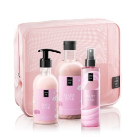 Lavish Care PROMO PACK με Baby Pink Shower Gel Αφρόλουτρο 500ml, Body Lotion Κρέμα Σώματος 300ml, Baby Pink Mist 200ml & ΔΩΡΟ Νεσεσέρ