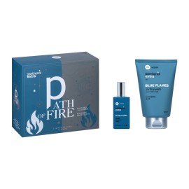Panthenol Extra PROMO 2025 Path of Fire Blue Flames με 3in1 Cleanser Ανδρικό Αφρόλουτρο & Σαμπουάν 200ml & Blue Flames Ανδρικό Άρωμα 50ml