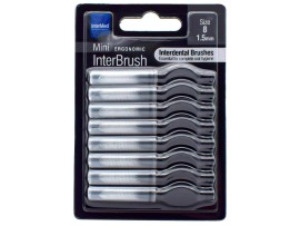 INTERMED Mini Ergonomic Interbrush Μεσοδόντια Βουρτσάκια 1.5mm Size8  8τμχ