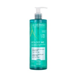 A-Derma Gel Καθαρισμού Biology Ac για Λιπαρές Επιδερμίδες 400ml