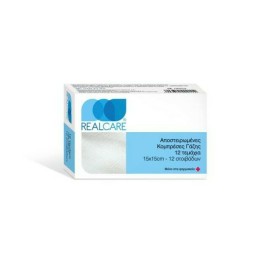 Real Care Αποστειρωμένες Γάζες 15x15cm 12τμχ