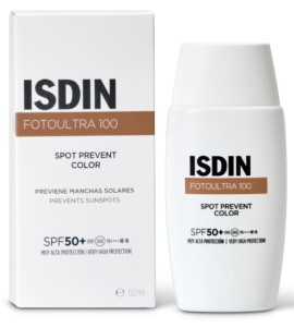 Isdin Fotoultra 100 Spot Prevent Color SPF50+ Αντηλιακό Προσώπου κατά των Κηλίδων με Χρώμα 50ml