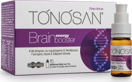 Uni-Pharma Tonosan Brain Energy Booster Συμπλήρωμα για την Ενίσχυση της Μνήμης 7ml 15 φιαλίδια