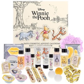MAD BEAUTY Winnie Pooh Advent Calendar, Ημερολόγιο 24 ημερών με Προϊόντα Έκπληξη Περιποίησης και Φροντίδας 24τμχ