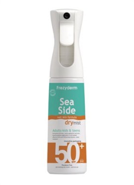 FREZYDERM Sunscreen Sea Side Dry Mist Adults-Kids & Teens SPF50+ 300ml