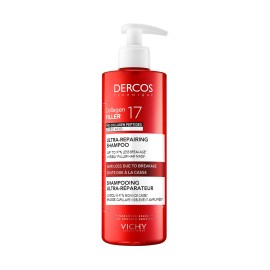 Vichy Dercos Collagen Repair 17 Shampoo, Σαμπουάν Επανόρθωσης για Ταλαιπωρημένα Μαλλιά 400ml